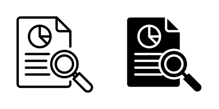Data analysis icon, element icon for design branding, print, and digital media