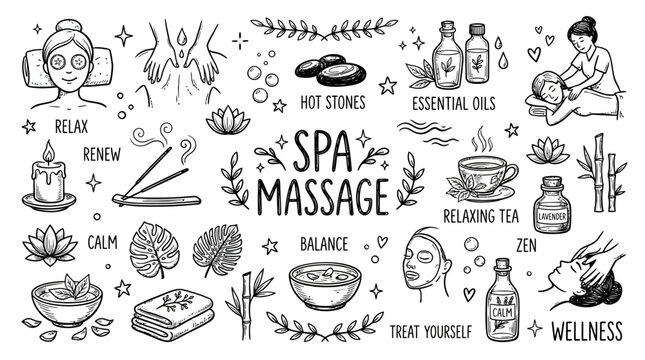 Spa Massage Therapy Relaxation Concept.