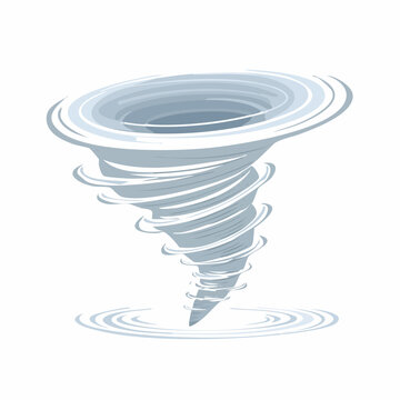 Stylized illustration of a tornado