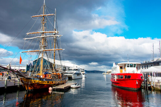 Wooden Brigantine Ship in Hobart - Tasmania