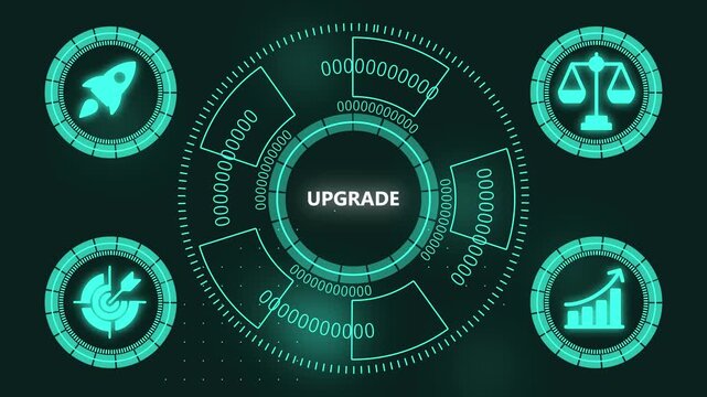 Digital upgrade interface with business growth and strategy