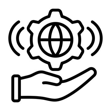 Snmp Icon - Black Outline