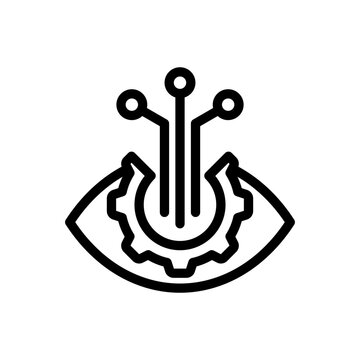 Port Scanner Icon - Black Outline