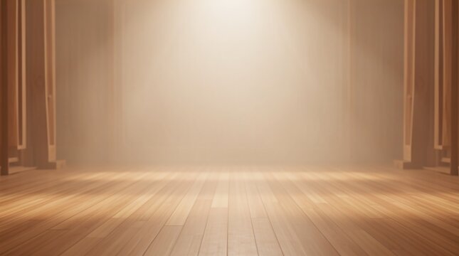 Zen Yoga Empty Space Cozy Wellness Studio Wooden Floor Variation 310