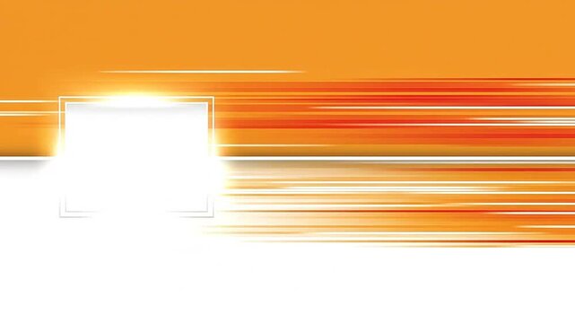 Abstract orange background with a white frame for text placement