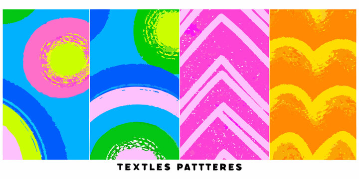 abstract brushstroke patterns bold colorful designs on seamless backgrounds