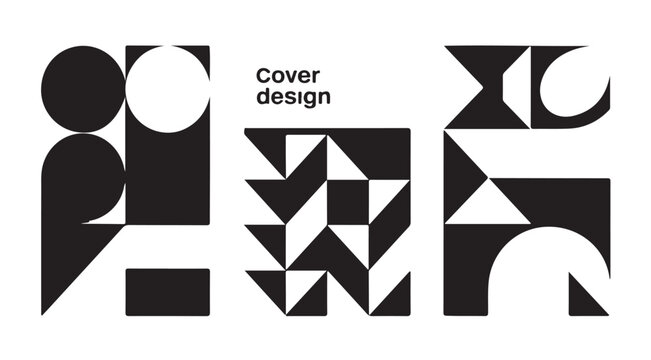 Minimalist cover design concept, modern abstract geometric patterns, contemporary graphic elements.