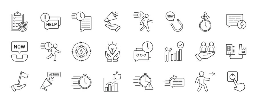 Call to Action icon. Action Plan, Urgent Request, Prompt Response, Direct Appeal, Immediate Action, Engage Now, Quick Decision and more.