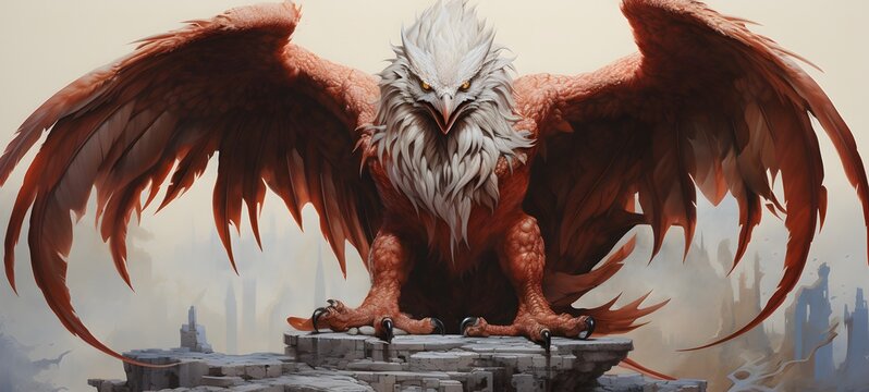 Devil griffin humanidad full body ,generative AI