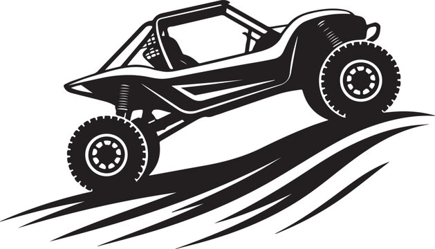 Vintage tractor vinyl ready vector illustration featuring a classic silhouette of a motor vehicle for retro transport and farm rally designs