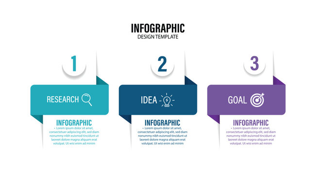 Presentation business infographic template vector. 3 options oe steps infographic diagram. business infographic. infographic design template. vector illustration.