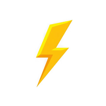 Bright yellow lightning bolt icon