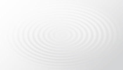 Obraz premium Clean white liquid ripple background with concentric circular water waves