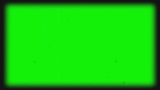 old movie film old movie film real hard 8 mm film teksture widescreen border, looping overlay on green background