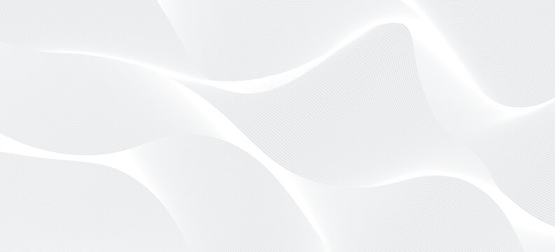 Premium background design with luxury white line pattern (texture). Abstract horizontal vector template for business banner