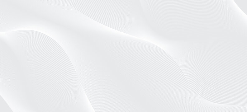 Premium background design with luxury white line pattern (texture). Abstract horizontal vector template for business banner