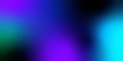 Obraz premium Neon blue light leaks effect background .Abstract noise background with a blue and purple gradient for appealing and modern aesthetic Gradient blue teal purple blur abstract background 
