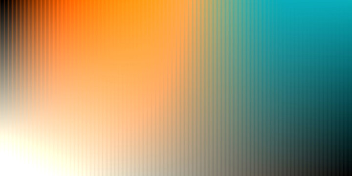 Abstract textured background featuring ribbed fractal glass with a colorful orange and teal gradient. Modern linear pattern for digital wallpapers, web banners, and header designs.