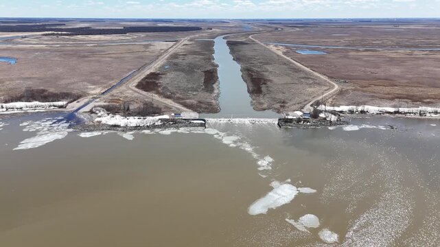 Portage La Prairie Diversion Into Lake Manitoba