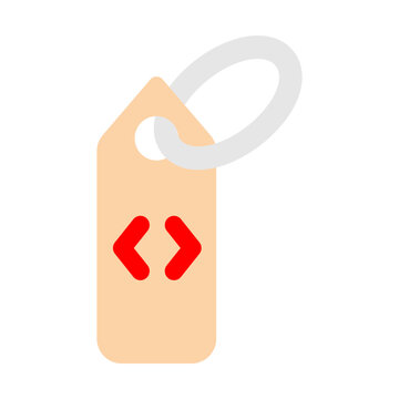 HTML Tag Vector Flat Icon Design
