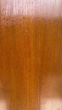 Side view of empty wooden door. Natural texture in harmonious wood. brown wood plank door background texture. Isolated, flat lay, copy space, empty, free, negative, text. Potrait. vertical