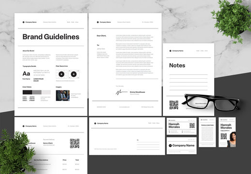 Black White IT Company Brand Guidelines