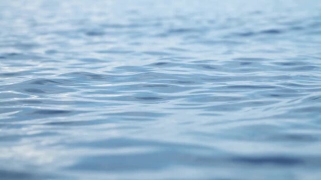 Ripples on the surface of calm blue water suitable for naturethemed design projects, relaxation imagery, wellness content, and background visuals.