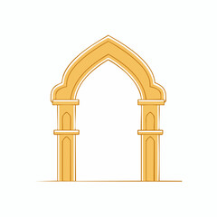 Fototapeta premium Stylized Archway Illustration