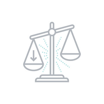Invisible bias scale concept, hidden weight influence, cognitive bias awareness workshop, decision science session, leadership training, modern vector illustration