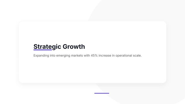 Business presentation: Performance overview and strategic growth analysis.