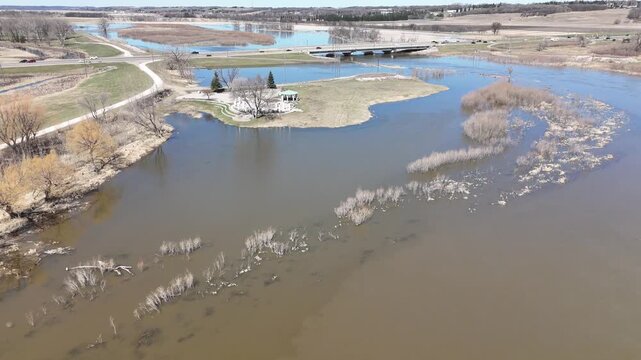 Floodwaters In Brandon Manitoba