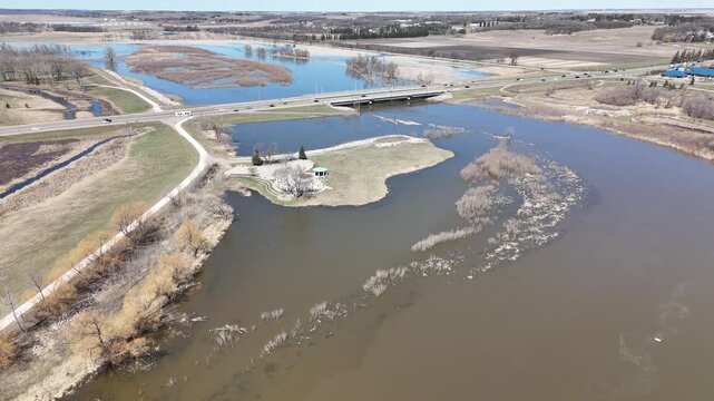 Floodwaters In Brandon Manitoba