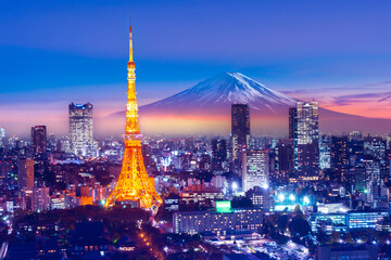 Obraz premium Tokyo Tower, Tokyo, Japan. 03-03-2026
