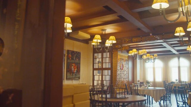 Chinese Engagement Decoration inside a Luxury Restaurant Room
