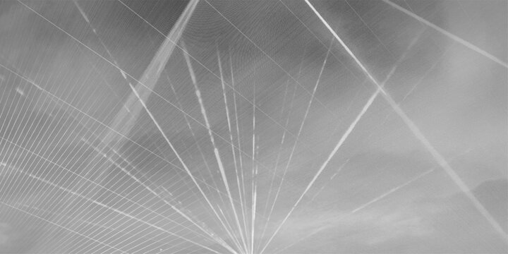 Abstract perspective lines with white light tunnel effect representing speed transmission, or teleportation. Abstract Light Rays Motion Blur Effect. modern design background with geometric shape. Vect