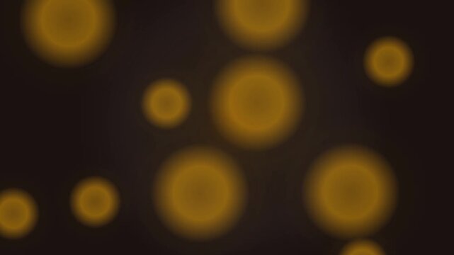 motion graphics background video of yellow blur buble ball moving on a yellow gradient background, looping video motion graphic