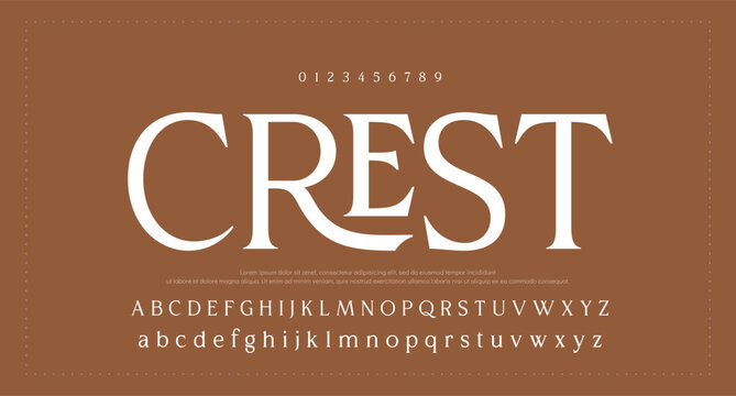 modern alphabet fonts. technology typography urban font and number uppercase. vector illustration 