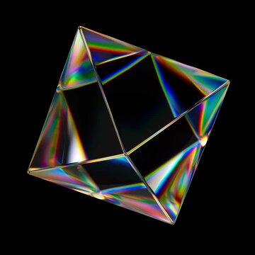 Prismatic Geometric Octahedron Render