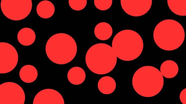 Red dots pattern over black background for bold modern design