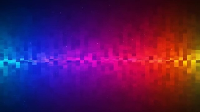Vibrant Rainbow Abstract Motion of Colorful Light Waves Video.