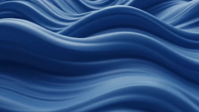 Abstract Blue Wave Motion Over Smooth Surfaces.