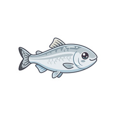 Obraz premium Small Silver Sweetfish Character