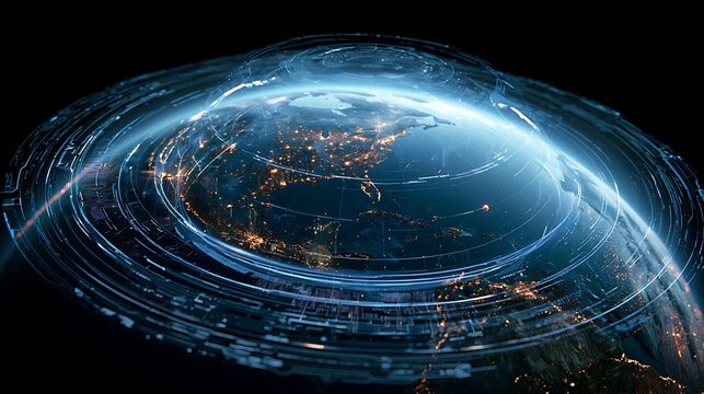 smart quantum treasury system connected to global markets, AI powered fintech analytics, holographic banking overlays,