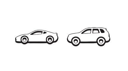 Fototapeta premium vector illustration of a car