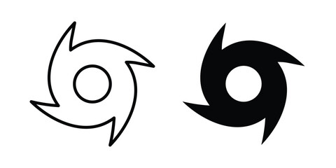Obraz premium Hurricane icon in solid and flat style, Stroke icons.