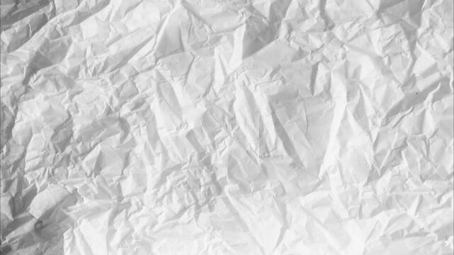 Textured White Crumpled Paper Background Abstract Macro Detail Grayscale