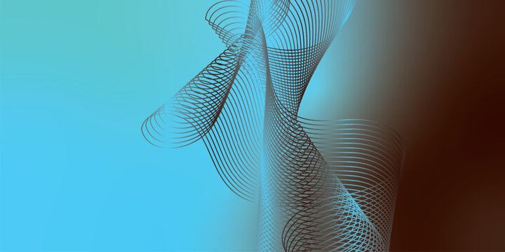 DarkRed and azure abstract wave background with glowing light streaks and sleek tech vector style