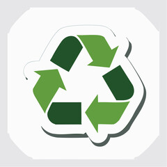 Obraz premium Recycling Symbol Sticker