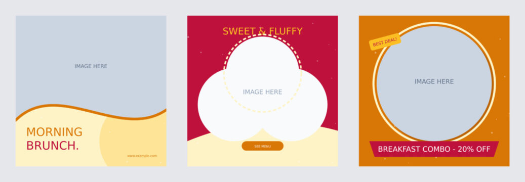 Morning Brunch Pancakes and Breakfast Design Template