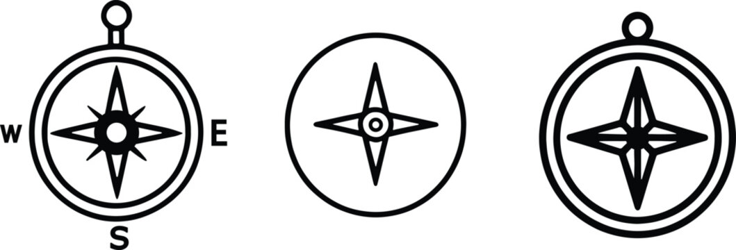Compass Qibla Direction Icons